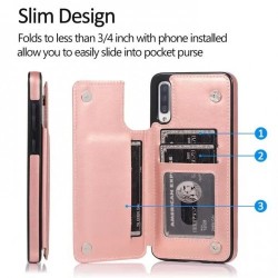 Hanman Double Flip Back Case Iphone 12 Pro Max Rose Gold