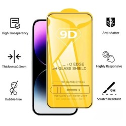 Glass Protector Iphone 15 Full Cover & Full glue with Black Edge
