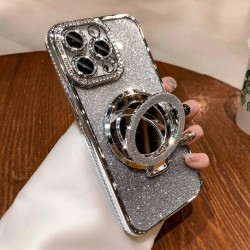 Magsafe Diamond Deco Glittering Bling Case Silver Iphone 16