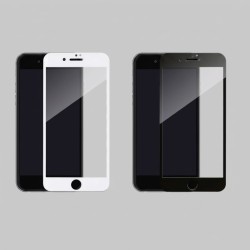 Full Cover / Full Glue Glass Protector Iphone 7+ / 8+ White Frame