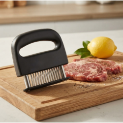 BBQ Stainless Steel Meat Tenderrizer with 48 Blade 12.5x11cm