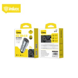 Inkax Car Charger Dual USB port 3.1A with Type C cable