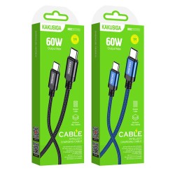 Kakusiga Smart Fast Charging Cable PD 60W Type C to Type C 1 Meter