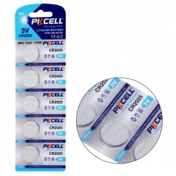 PKCELL Lithum-Mangan Battery 5ea/Card CR 2025