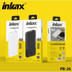 Inkax Power Bank Dual Port 2.4A Output 10000 mAh White Inkax Power Bank Dual Port 2.4A Output 10000 mAh White