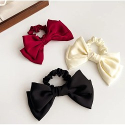 Fashion Bow Elastic Hair String (12card/3 color mixed/Pack)