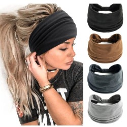 Wide Elastic Headband (12card/3 color mixed/Pack)