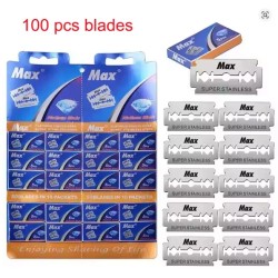 Max Stainless Steel Shaving Razor Platinum-Coated Edge Blade 10pcs in packet, 20 packet in Hanging Display Card