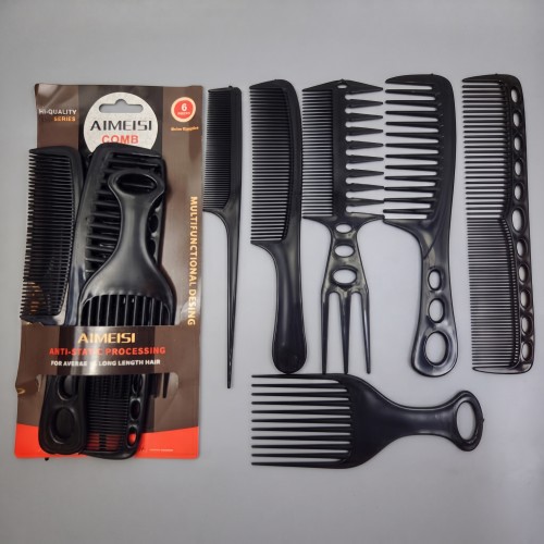 Professional Salon Quality Hair Comb 6pcs/card (12card/Pack)