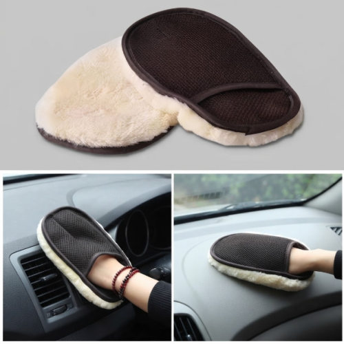 Soft Wool Car Washing Cleaning Polishing Microfiber Golves 15x23cm 30gram (10ea/Pack)